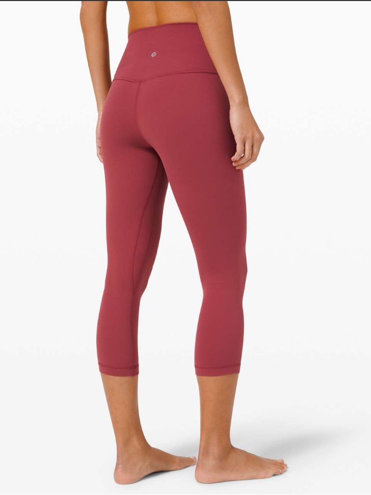 Lululemon Align Crop 21" Nulu Leggings In Chianti Womens Size 4